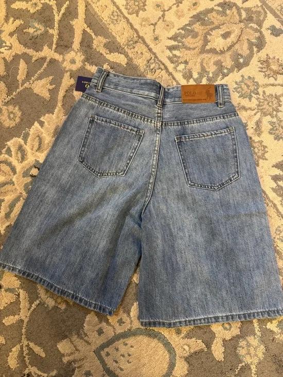 Polo by Ralph Lauren Light Blue Denim Bermuda Shorts - Picture 4 of 6